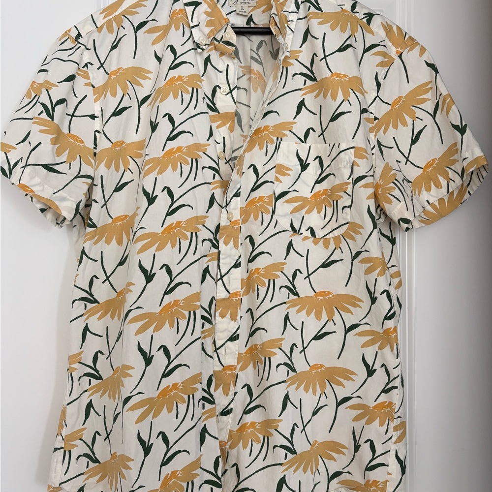 J Crew Short Sleeve Button up Men's Shirt